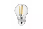 ŹRÓDŁO ŚWIATŁA LED, FILAMENT, 3000K, G45, E27, 4W, AC220-240V/50-60Hz, RA>80, 360°, 400lm, PF>0,5, 35mA