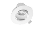 OPRAWA LED VOLARE, TYPU DOWNLIGHT, 10W, 800lm, AC175-250V, 50/60 Hz, PF>0,5, RA>80, IP20, KĄT ŚWIECENIA 38°, CIEPŁA BIAŁA 3000K, OKRĄGŁA, WPUSZCZANA, BIAŁA