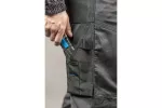 WURNITZ spodnie 3/4 ochronne elastyczne ciemne szare L (52)