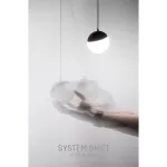 SYSTEM SHIFT - GLOBE P oprawa kula zwis na szyn. 100 (850mm kabel) 5W 165st czarna 5 lat gw. CASAMBI