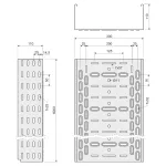 KZ 110X300X1.50 S6 KORYTO KABLOWE (6/72M)