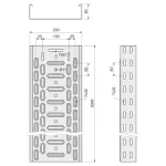 KZ 60X200X1.50 PO - koryto kablowe(3/12/192 m)