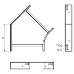 NO 45X100X125 EO - łuk 45° (1 szt.)