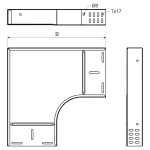 O 90X110X300 F - łuk 90° (1 szt.)