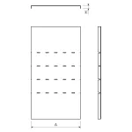 VKO 90X35X75 F - pokrywa opad. łuku 90° (1 szt.)