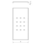 VSO 90X500 F - pokr. wznosz. się łuku 90° (1szt.)