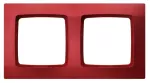 KARO Ramka podwójna - kolor perłowa czerwień