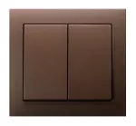 KIER Łącznik podwójny schodowy - kolor brązowy metalik