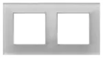 ARIA Ramka podwójna - kolor białe szkło
