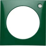 Integro Ramka 1-krotna z soczewką, zielony, połysk