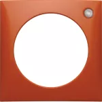 Integro Ramka 1-krotna z soczewką, pomarańczowy, połysk