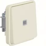 W.1 Moduł łącznika uniwersalny przyciskowy z podświetleniem, IP55, biały
