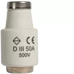 Wkładka bezpiecznikowa DIII/E33 wyk.szybkie F (Bi-Wts) 50A 500VAC