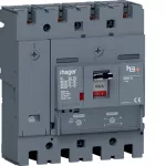 MCCB Wyłącznik mocy h3+ P250 4P 100A 40kA TM HNT101DR
