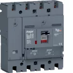 MCCB Wyłącznik mocy h3+ P250 4P 250A 40kA TM