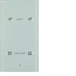 KNX TS Sensor dotykowy 2-krotny konfigurowalny, szkło, białe