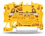 2-przewodowa złączka przelotowa 1,5 mm², żółta 2001-1206