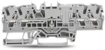 4-przewodowa złączka przelotowa 2,5 mm², szara 2002-1801