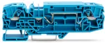 2-przewodowa złączka przelotowa 6 mm², niebieska 2006-8604