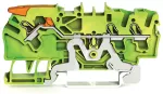 3-przewodowa złączka PE z dźwignią i Push-in CAGE CLAMP® 2,5 mm², żółto-zielony
