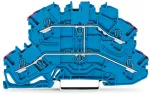 Złączka dwupiętrowa 4-przewodowa złączka przelotowa, niebieska 2002-2609