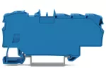 Złączka rozgałęźna z otworem montażowym 1 x 6 mm² / 6 x 1,5 mm², niebieski
