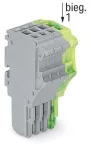 1-przewodowe gniazdo Push-in CAGE CLAMP®, szary/żółto-zielony 2020-104/000-036