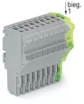 1-przewodowe gniazdo Push-in CAGE CLAMP®, szary/żółto-zielony 2020-110/000-036