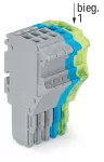 1-przewodowe gniazdo Push-in CAGE CLAMP®, szary/niebieski/żółto-zielony 2020-105/000-038