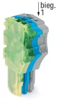 1-przewodowe gniazdo Push-in CAGE CLAMP®, żłt-ziel./niebieski/szary 2020-103/000-039
