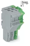 1-przewodowe gniazdo Push-in CAGE CLAMP®, szary/żółto-zielony 2022-103/000-036