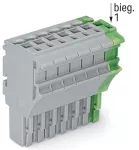 1-przewodowe gniazdo Push-in CAGE CLAMP®, szary/żółto-zielony 2022-108/000-036