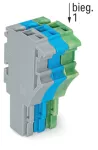 1-przewodowe gniazdo Push-in CAGE CLAMP®, szary/niebieski/żółto-zielony 2022-103/000-038
