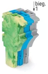 1-przewodowe gniazdo Push-in CAGE CLAMP®, żłt-ziel./niebieski/szary 2022-103/000-039