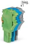1-przewodowe gniazdo Push-in CAGE CLAMP®, żłt-ziel./niebieski/szary 2022-103/000-039/999-953