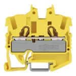 Złączka przelotowa Mini 2-przewodowa z otworem montażowym 2,5 mm², żółty 2052-1206