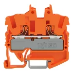 Złączka przelotowa Mini 2-przewodowa z przyciskami 2,5 mm², pomarańczowy 2252-1202