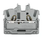 2-przewodowa złączka przelotowa mini; Z otworem montażowym 2,5 mm², szara 2052-301