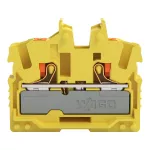 Złączka przelotowa Mini 2-przewodowa z przyciskami 2,5 mm², żółty 2252-306