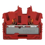 Złączka przelotowa Mini 2-przewodowa z przyciskami 2,5 mm², czerwony 2252-303