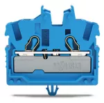 2-przewodowa złączka przelotowa mini; Z otworem montażowym 2,5 mm², niebieski 2052-314