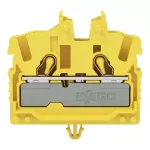 Złączka przelotowa Mini 2-przewodowa z otworem montażowym 2,5 mm², żółty 2052-316