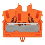 Złączka przelotowa Mini 2-przewodowa z otworem montażowym 2,5 mm², pomarańczowy 2052-312