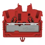 Złączka przelotowa Mini 2-przewodowa z otworem montażowym 2,5 mm², czerwony 2052-313