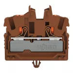 Złączka przelotowa Mini 2-przewodowa z przyciskami 2,5 mm², brązowy 2252-311/000-014