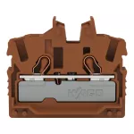 Złączka przelotowa Mini 2-przewodowa z otworem montażowym 2,5 mm², brązowy 2052-321/000-014