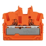 Złączka przelotowa Mini 2-przewodowa z przyciskami 2,5 mm², pomarańczowy 2252-322