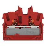 Złączka przelotowa Mini 2-przewodowa z przyciskami 2,5 mm², czerwony 2252-323