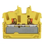 Złączka przelotowa Mini 2-przewodowa z przyciskami 2,5 mm², żółty 2252-326