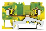 2-przewodowa złączka PE 4 mm², żółto-zielona 880-907/999-940